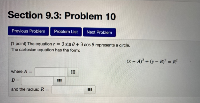 Solved Section 9.3: Problem 10 Previous Problem Problem List | Chegg.com