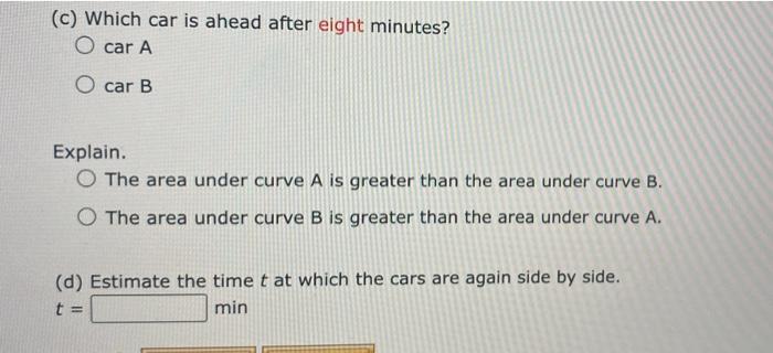 Solved Two Cars, A And B, Start Side By Side And Accelerate | Chegg.com