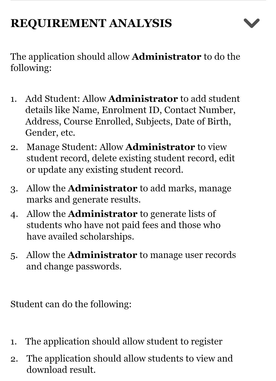 Solved STUDENT RECORD KEEPING SYSTEM DATABASE PROJECT
