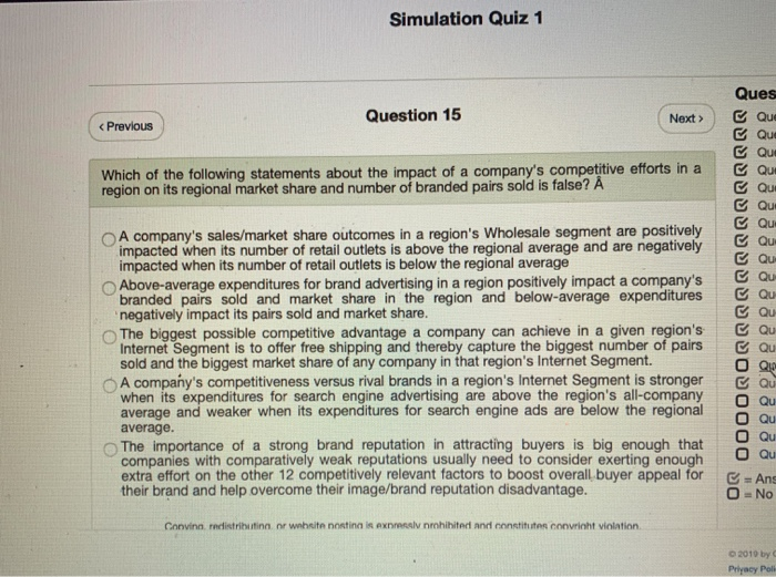 globus simulation quiz 1