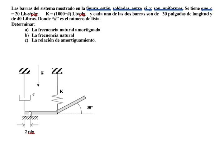 Las barras del sistema mostrado en la figura están soldadas entre sív son uniformes. Se tiene que \( \underline{ } \) \( =20