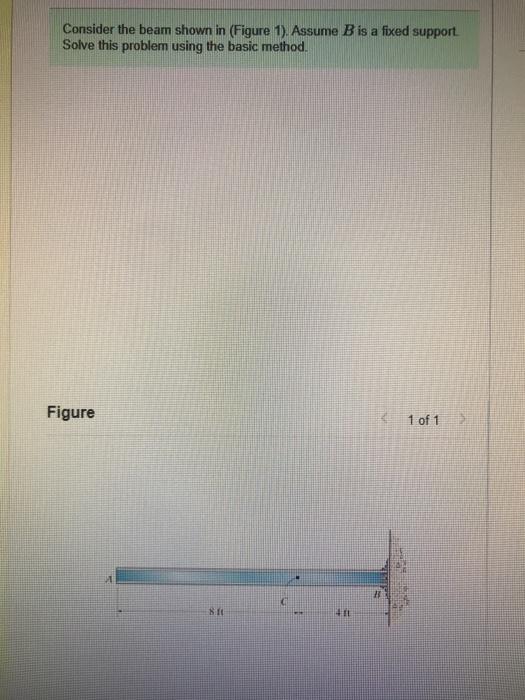 Solved Consider the beam shown in (Figure 1). Assume B is a | Chegg.com