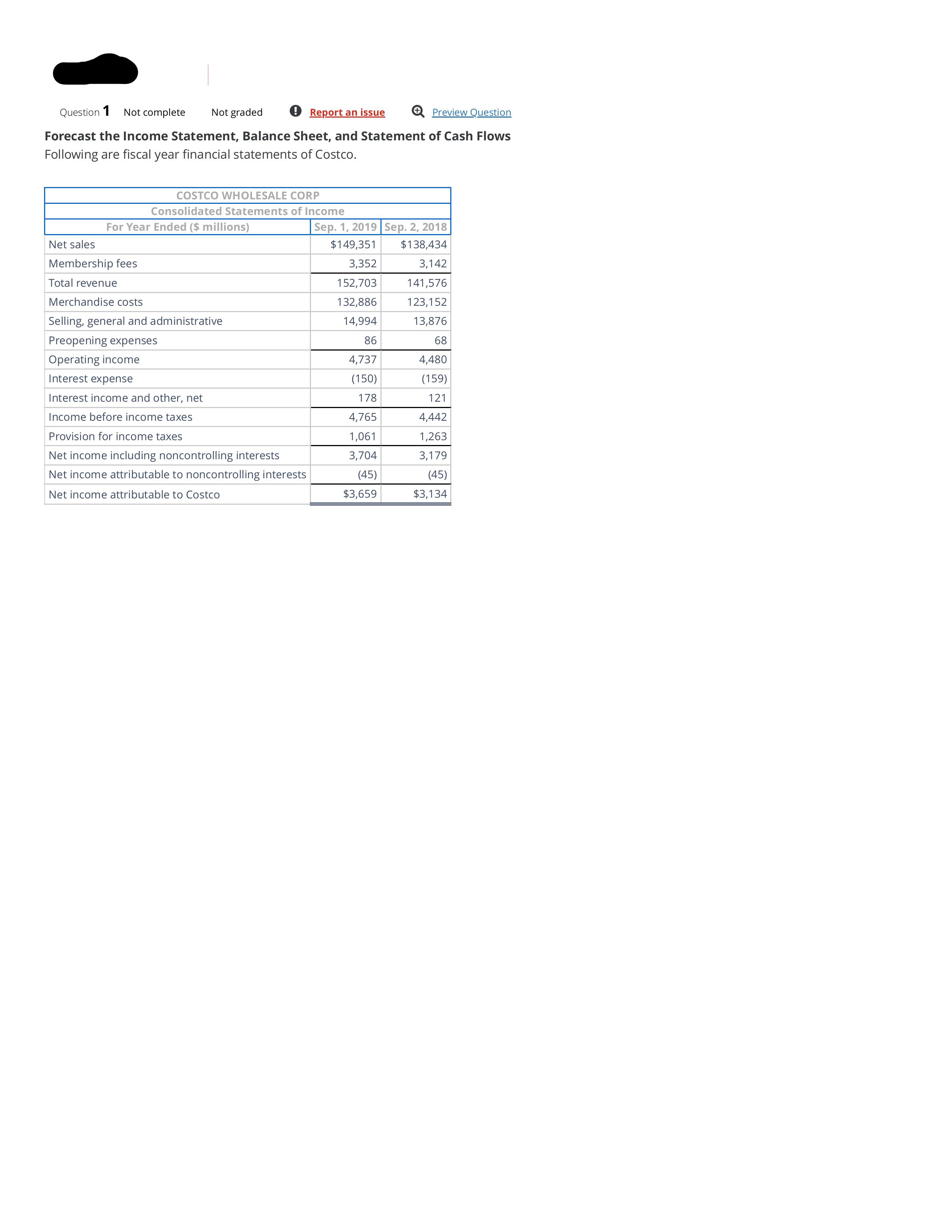 Forecast the Income Statement, Balance Sheet, and | Chegg.com