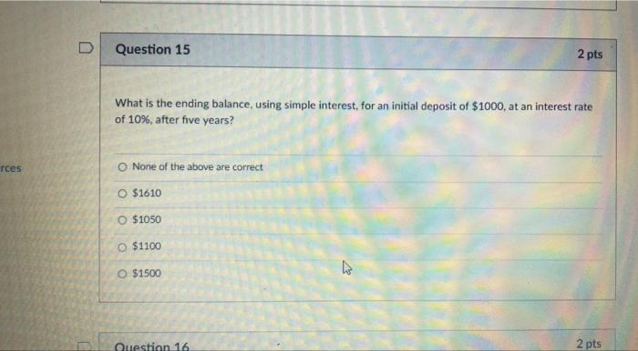 Solved ts D Question 12 2 pts You get a student loan of | Chegg.com