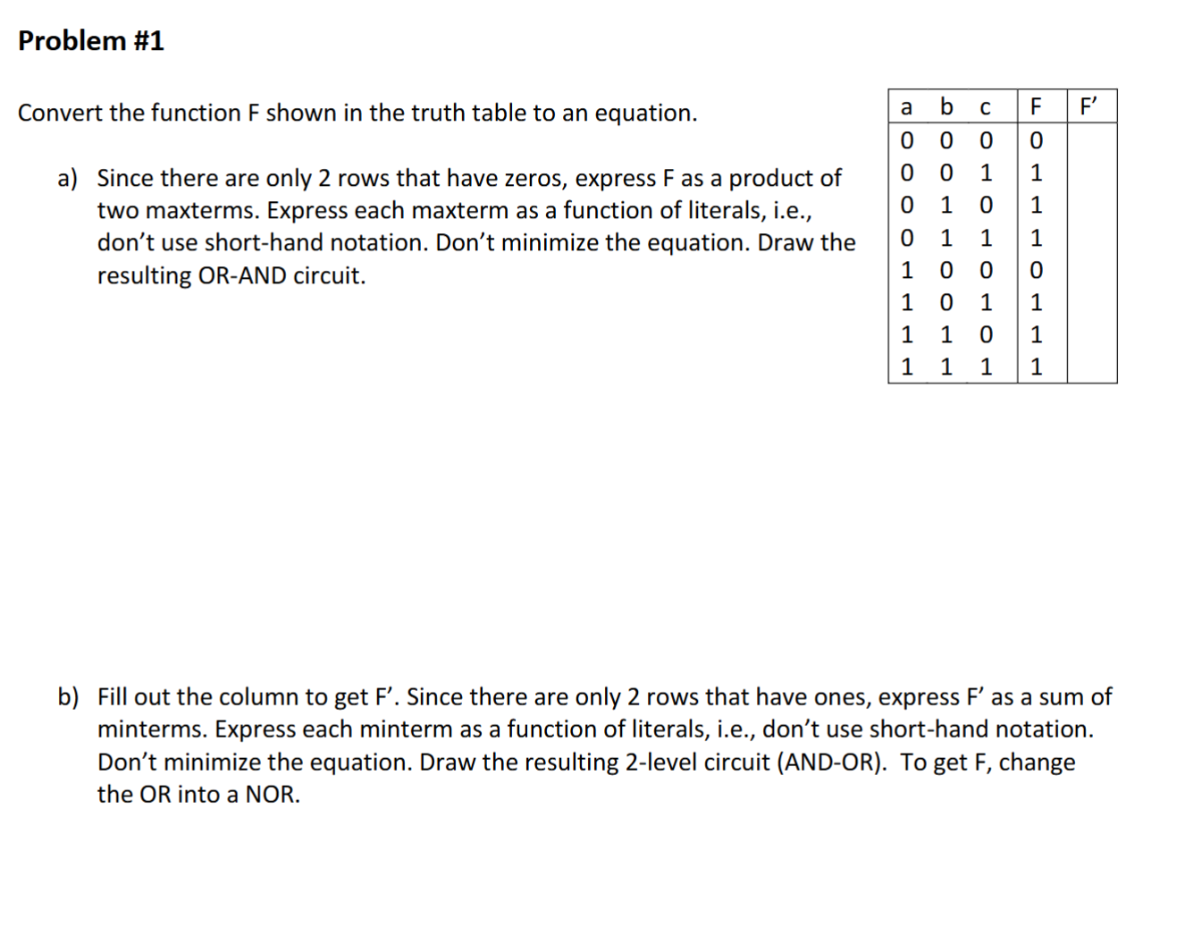 Generate The Math F Problem Solved Problem \#1 Convert the function F shown in the | Chegg.com
