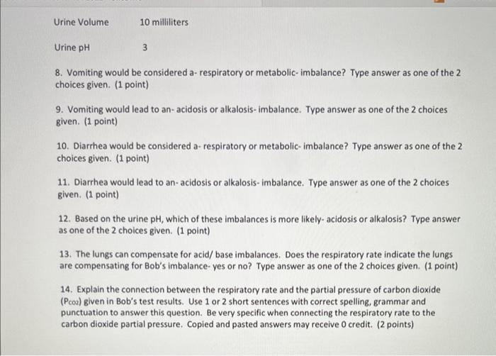 electrolyte balance case study with answers