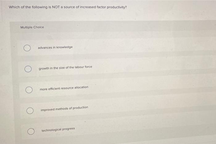 Solved Which of the following is NOT a source of increased | Chegg.com