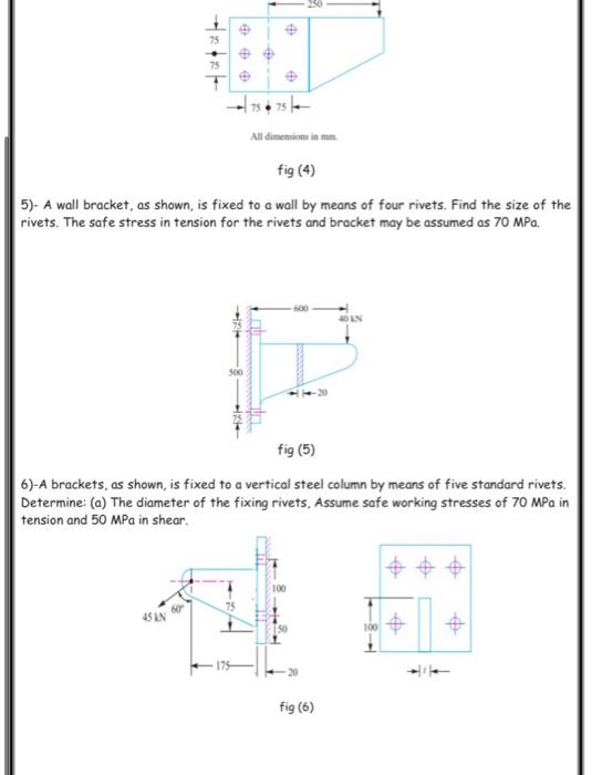Solved 2). An eccentrically loaded lap riveted joint is to