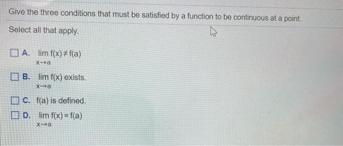 Solved Give the three conditions that must be satisfied by a | Chegg.com