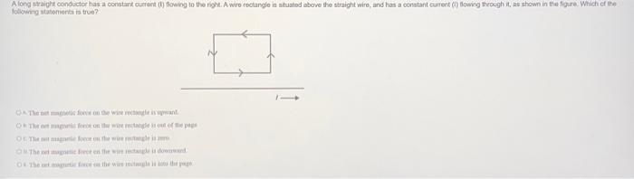 Solved Along straight conductor has a constant current | Chegg.com