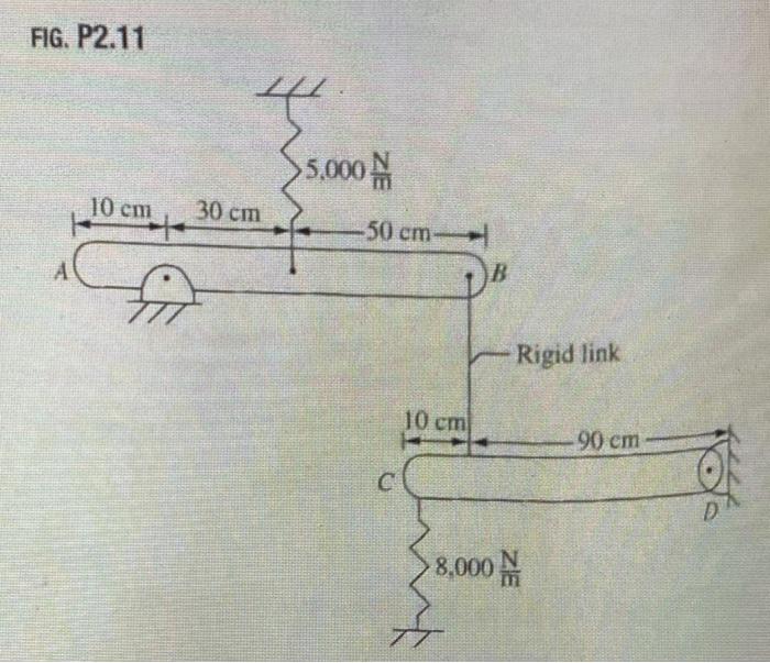 Solved 2.11 Determine The Equivalent Torsional Stiffness Of | Chegg.com