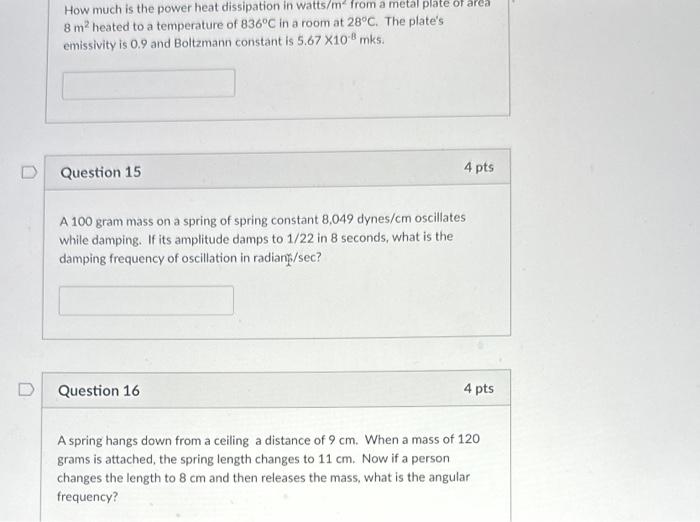 Solved How much is the power heat dissipation in watts/ m2