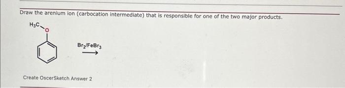 Solved Draw The Arenium Ion (carbocation Intermediate) That 