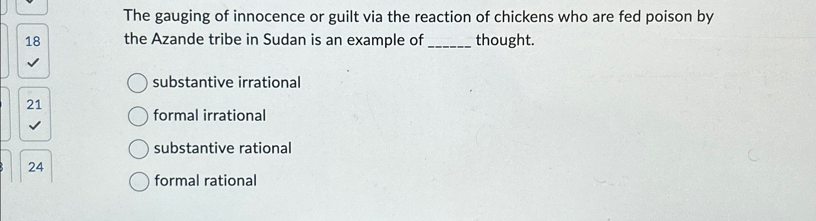Solved The gauging of innocence or guilt via the reaction of | Chegg.com