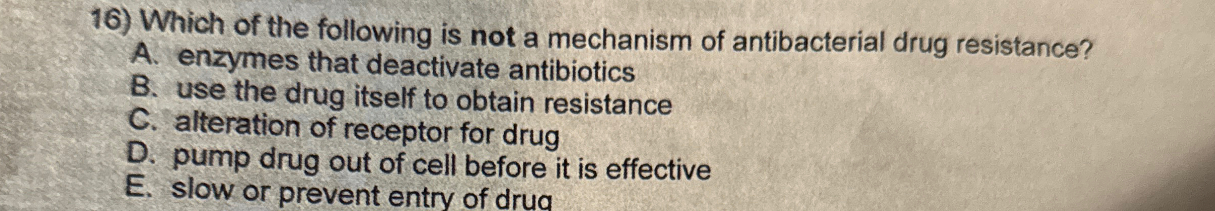 Solved Which of the following is not a mechanism of | Chegg.com