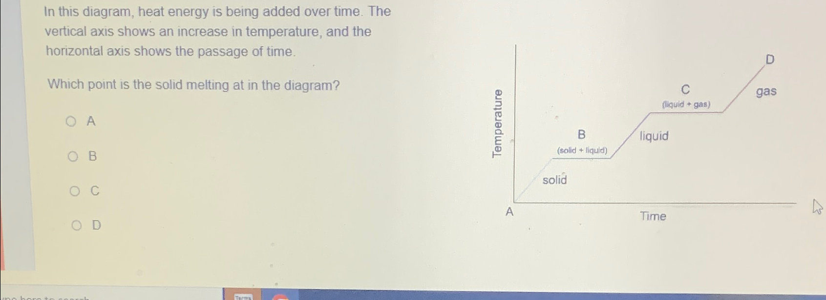 Solved In this diagram, heat energy is being added over | Chegg.com