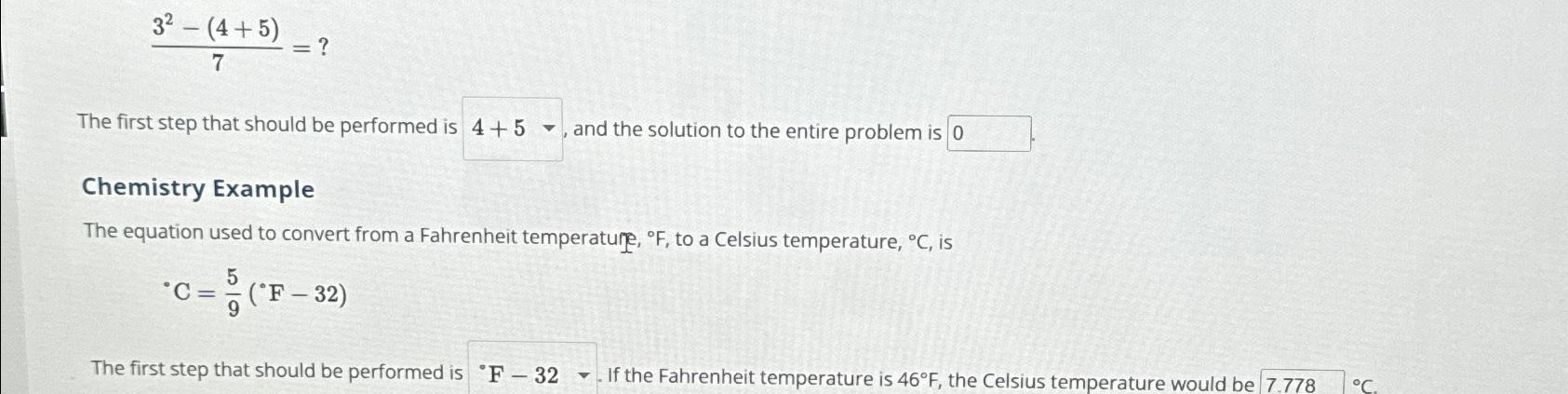 46 farenheit in on sale celcius
