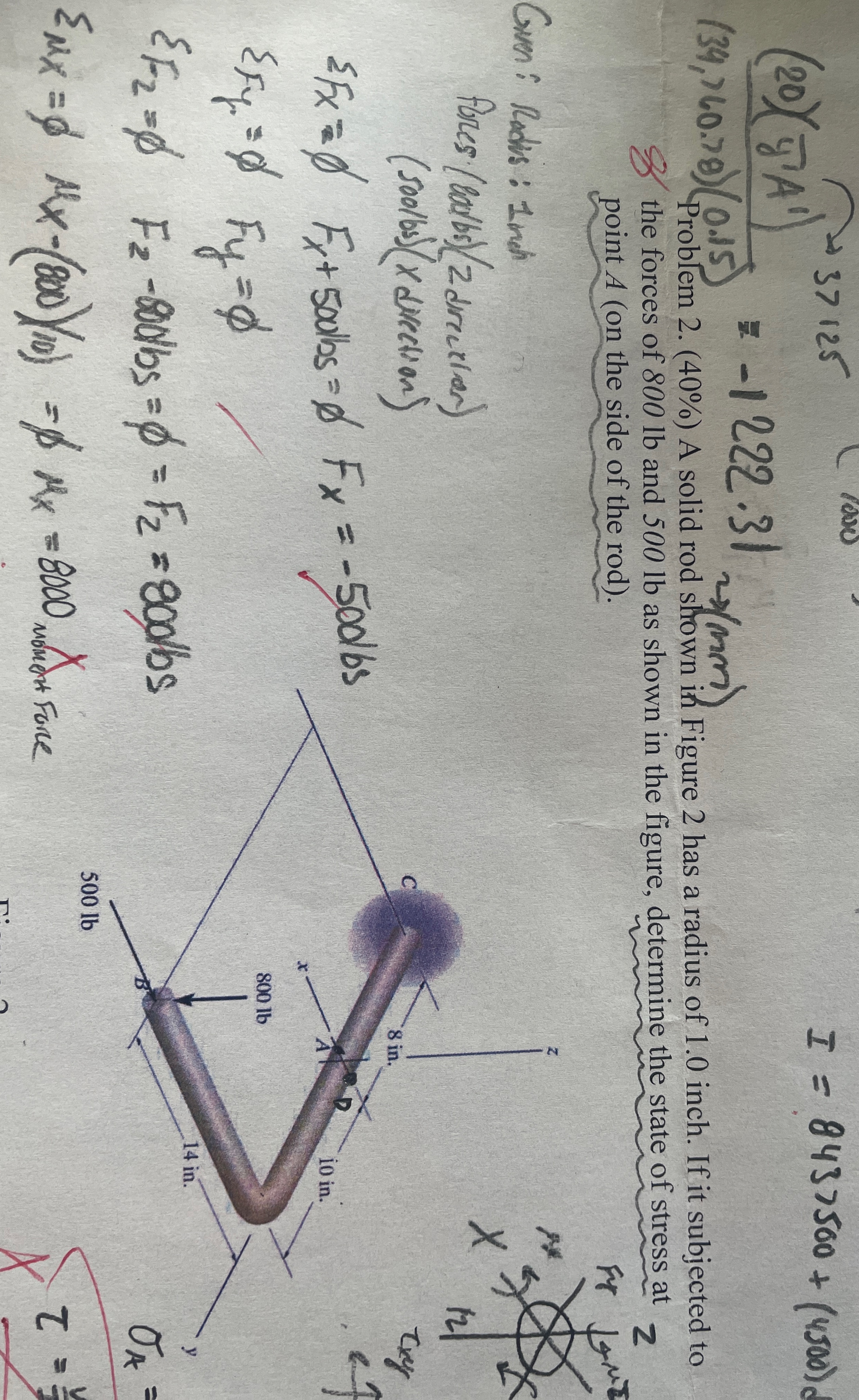 Solved Determine The Displacement At Point D Across From Chegg Com