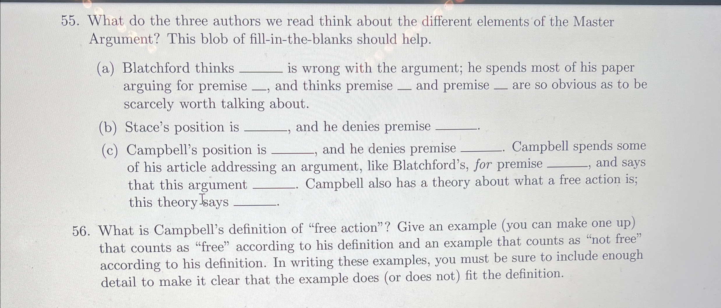 Solved What do the three authors we read think about the | Chegg.com