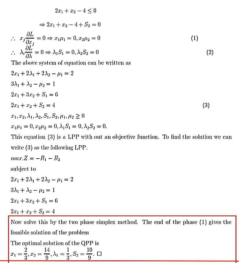 Solved Maximize 2x1 X2−x12 Subject To 2x1 3x2≤62x1 X2≤4 And