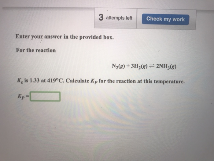 Solved 3 attempts left Check my work Enter your answer in | Chegg.com