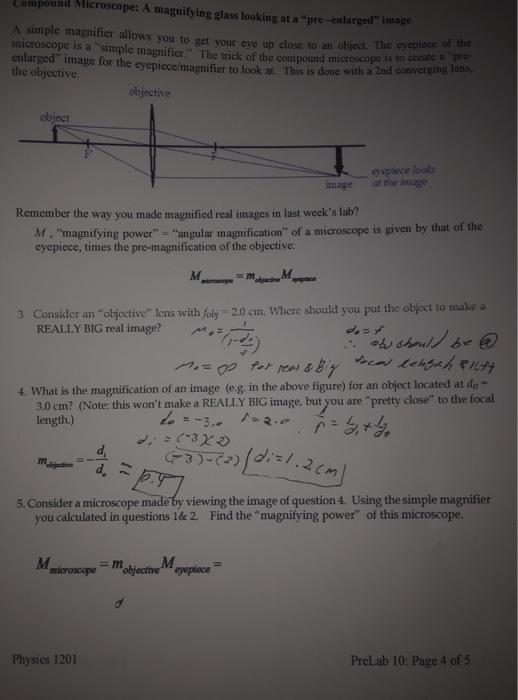 Solved consider a microscope made by viewing the image of | Chegg.com