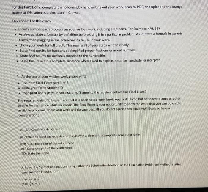 Solved For this Part 1 of 2: complete the following by | Chegg.com
