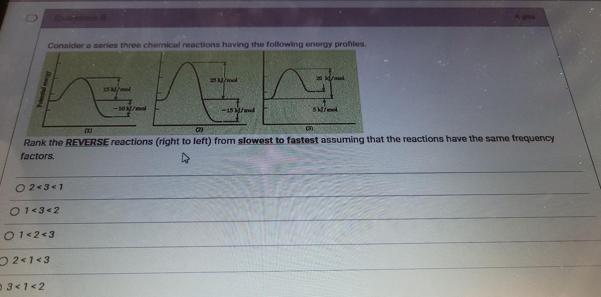 Solved Consider a series three chemical reactions having the | Chegg.com