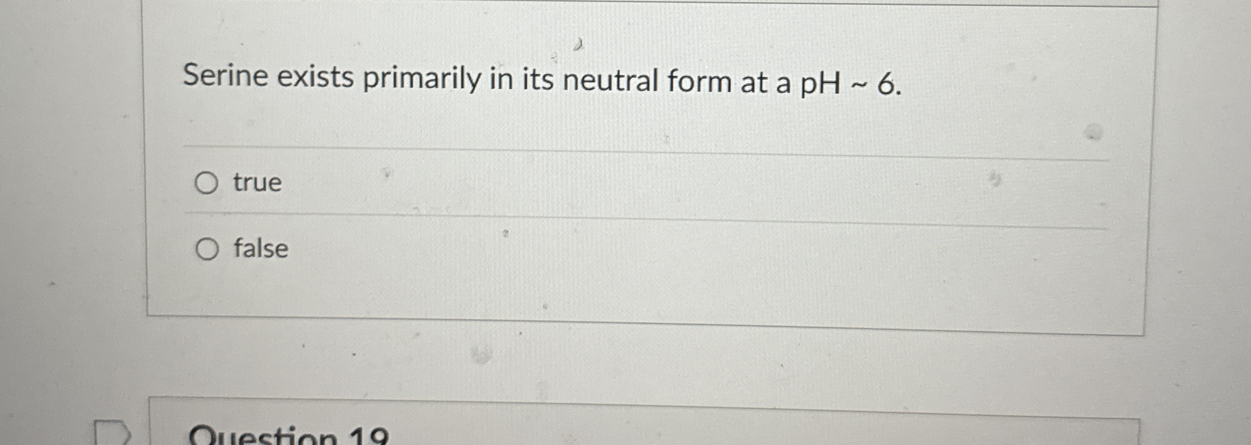 Solved Serine exists primarily in its neutral form at a | Chegg.com