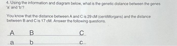 Solved 4. Using the information and diagram below, what is | Chegg.com