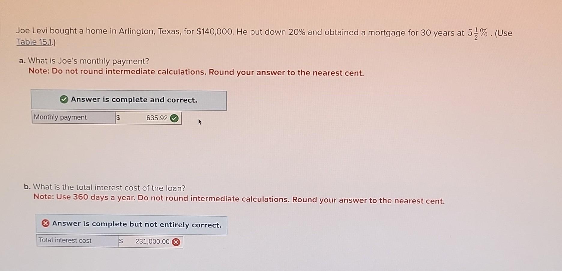  solved joe levi bought a home in arlington texas f