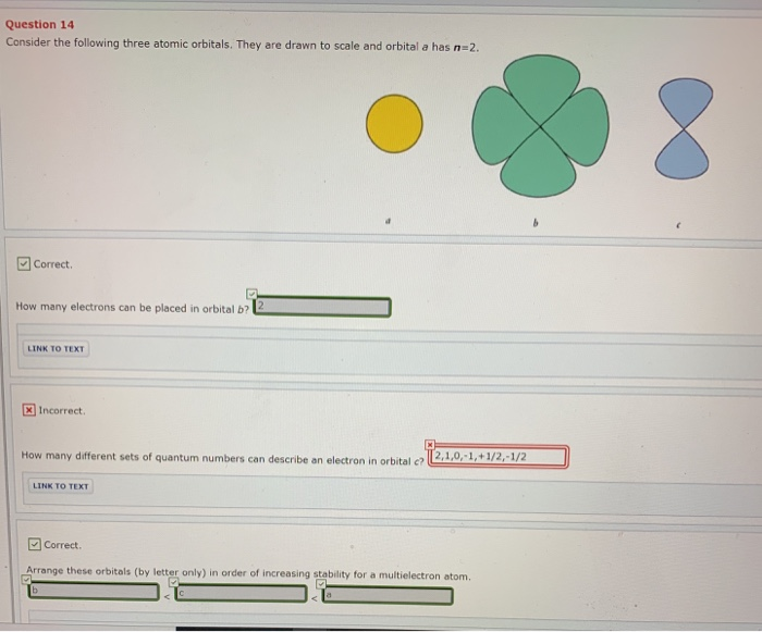Solved Question 14 Consider the following three atomic | Chegg.com