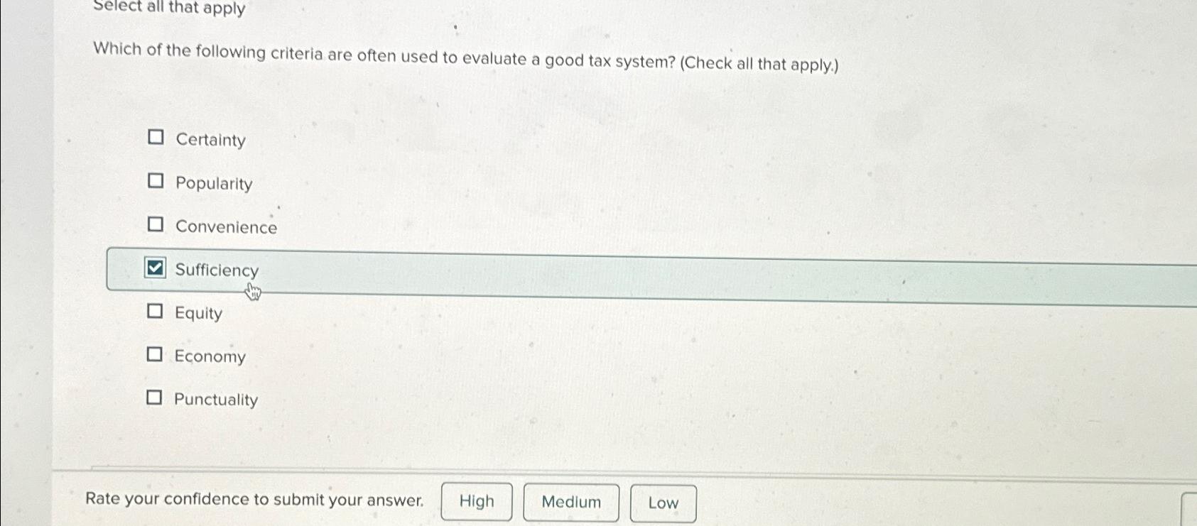 Solved select all that applyWhich of the following criteria | Chegg.com