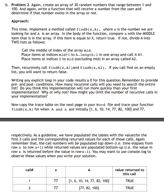 Solved B. ﻿Problem 2. ﻿Again, Create An Array Of 30 ﻿random | Chegg.com