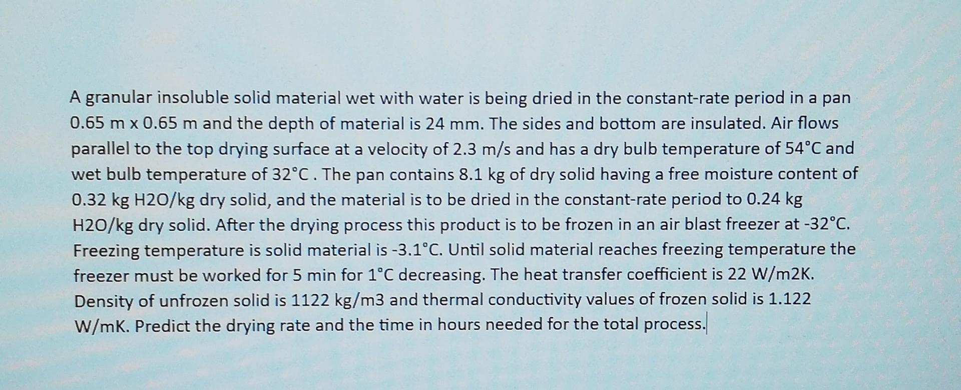 Constant Rate Period