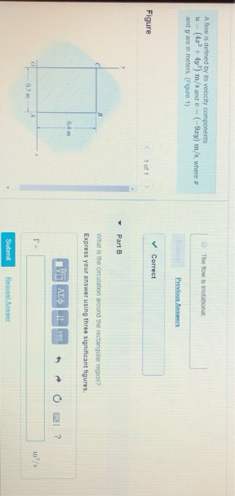 Solved The flow is rotational A flow is defined by its | Chegg.com
