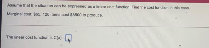 Solved Assume that the situation can be expressed as a | Chegg.com