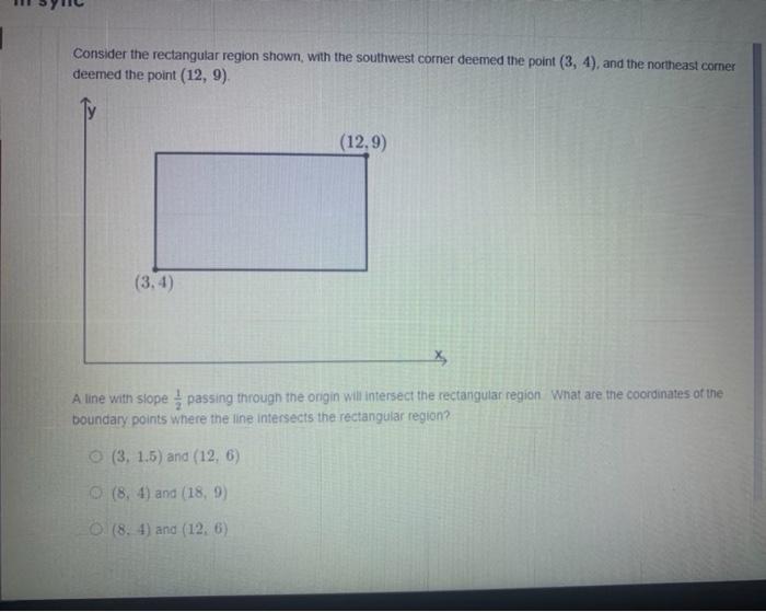 Solved Consider the rectangular region shown, with the | Chegg.com