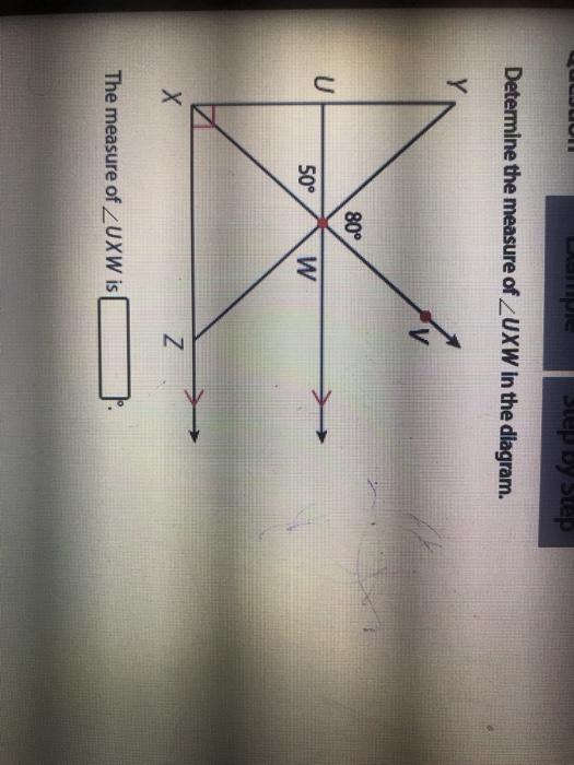 Solved LION pe step by Step Determine the measure of LUXW in | Chegg.com