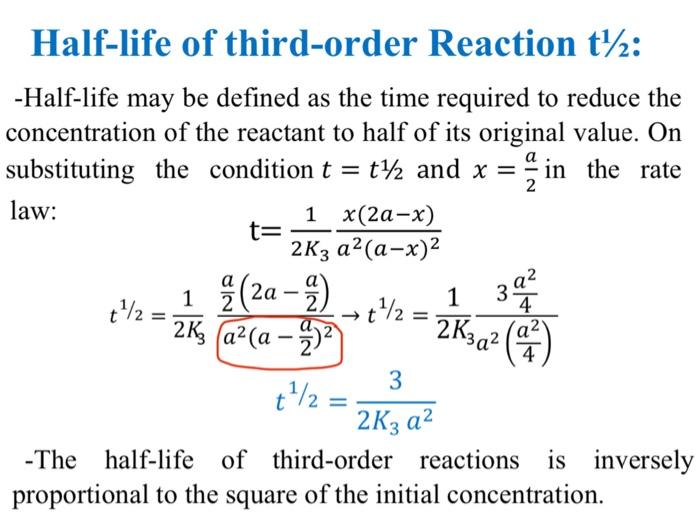 solved-2-half-life-of-third-order-reaction-t-2-chegg