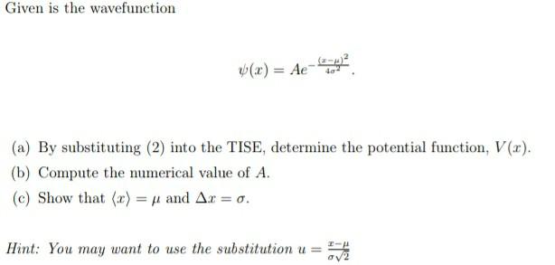 Solved I Only Need Number 6 C Tise Time Independent S Chegg Com