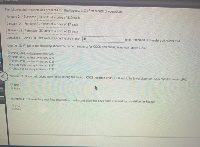 Solved Calculator Which Of The Following Statements Conce Chegg Com