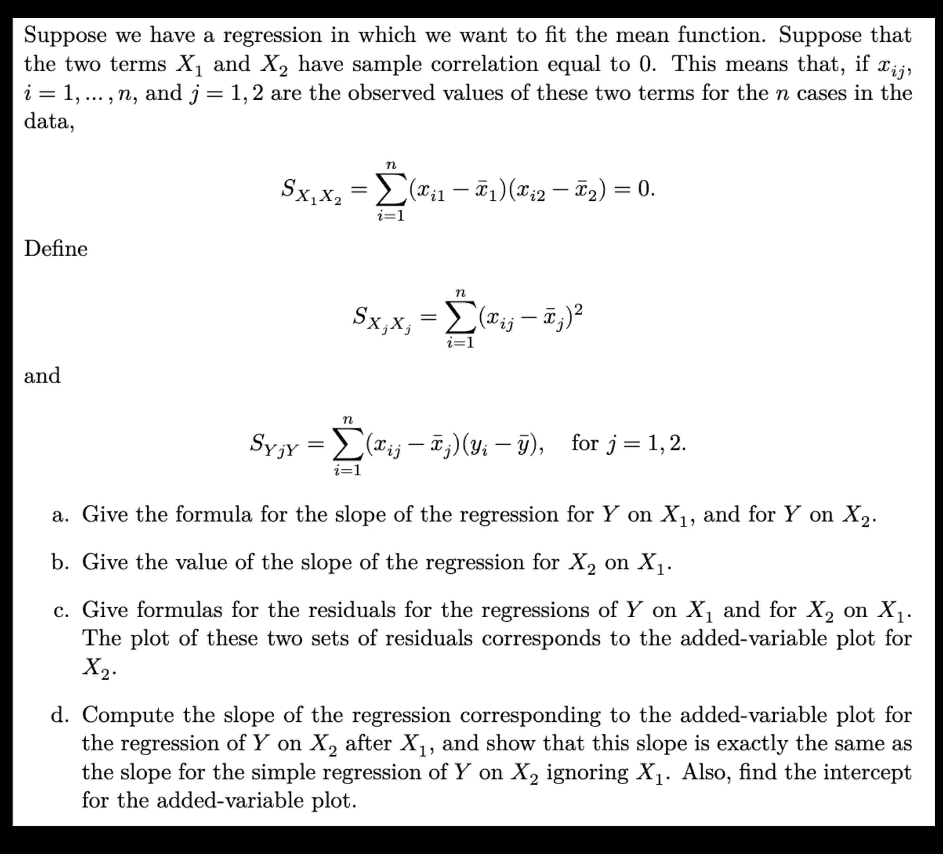 Solved by an EXPERT Regression Analysis help please! Suppose we ﻿have a ...