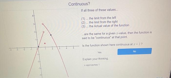 Solved Continuous? If all three of these values... (1) ... | Chegg.com