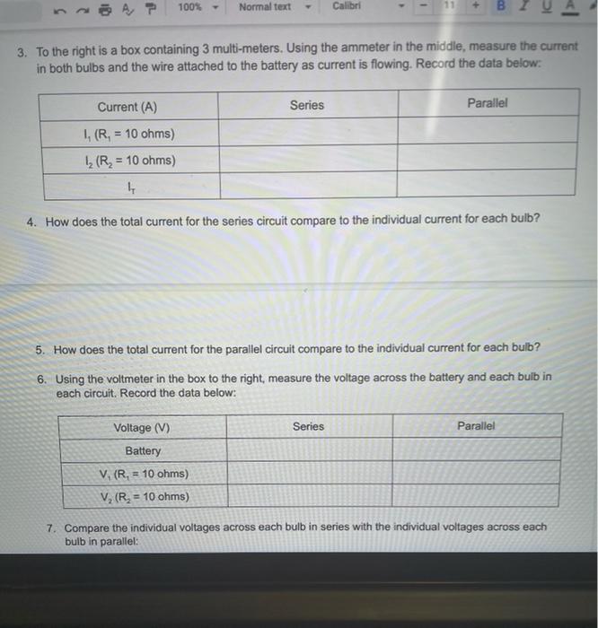 Solved 2 ic Series vs. Parallel Circuits Lab Go to the PhET