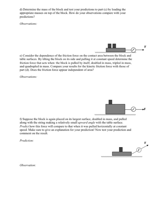 Solved Newton's Laws And Friction In This Laboratory You | Chegg.com