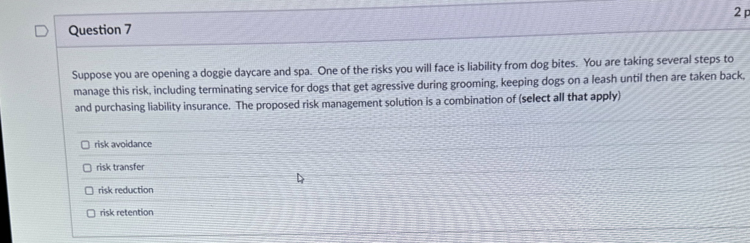Solved Question 7Suppose you are opening a doggie daycare