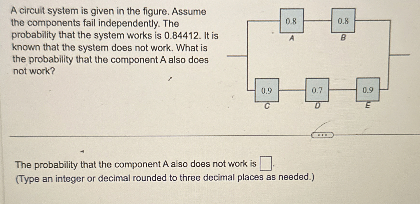 Solved A circuit system is given in the figure. Assume the | Chegg.com
