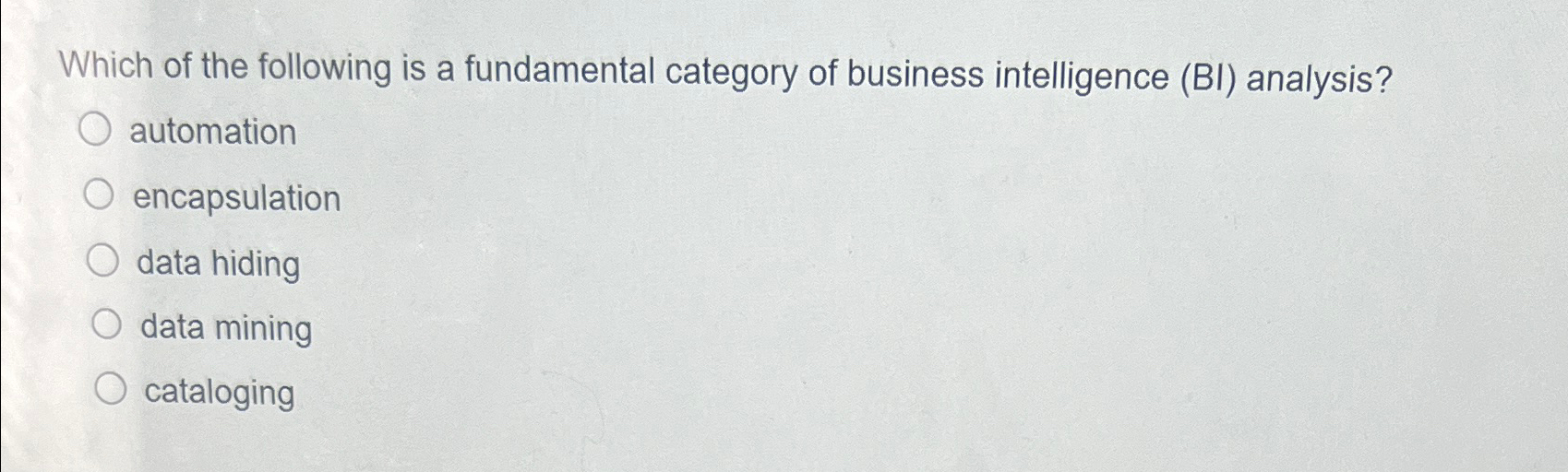 Solved Which of the following is a fundamental category of | Chegg.com