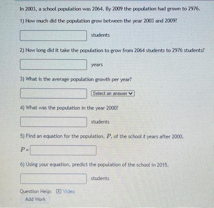 solved-in-2003-a-school-population-was-2064-by-2009-the-chegg